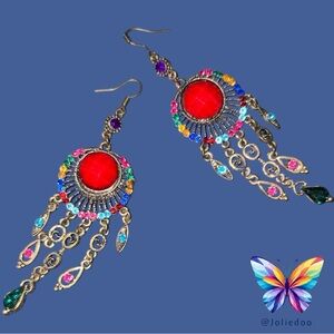 Colorful Bohemian Dangle Earrings